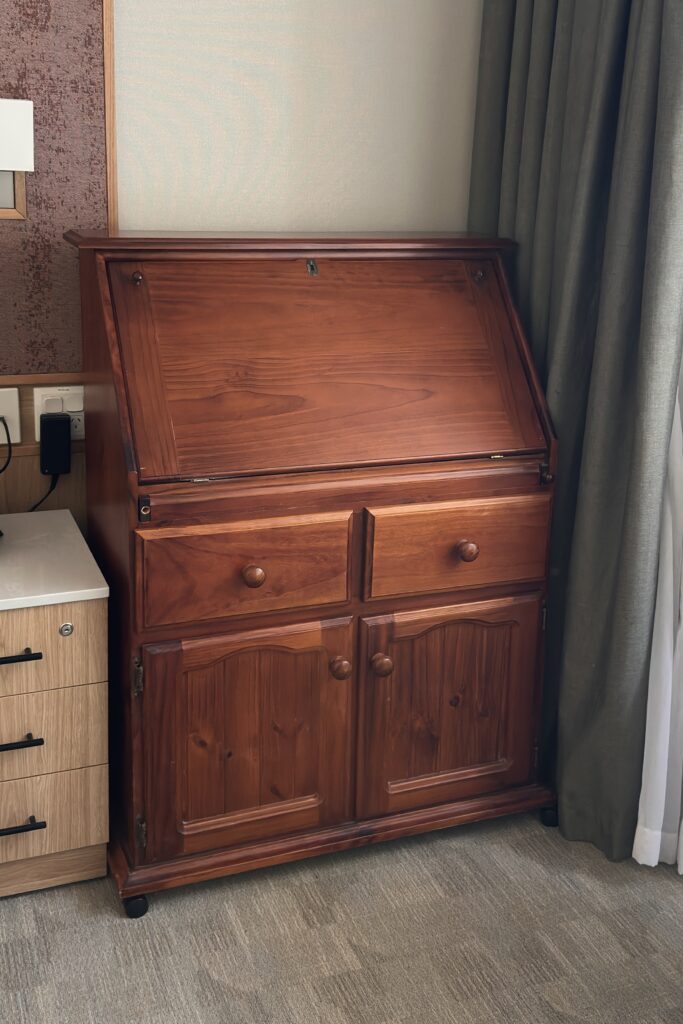 One-off furniture delivery of a writing desk completed by Phil’s Furniture Freighters