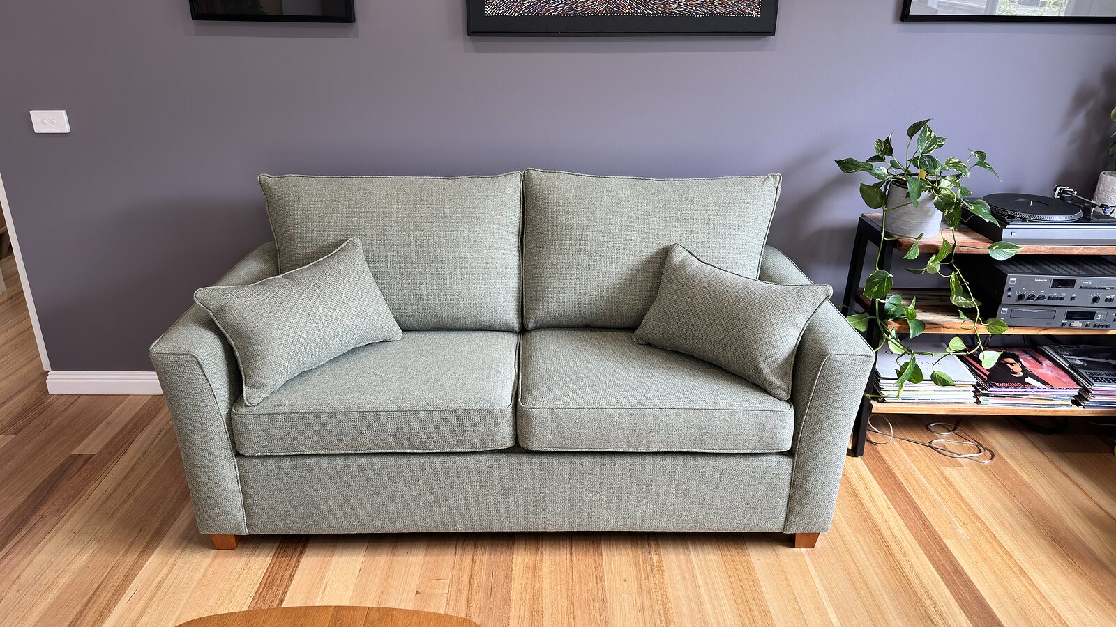 Sofa bed delivered and positioned in Ocean Grove in May 2026